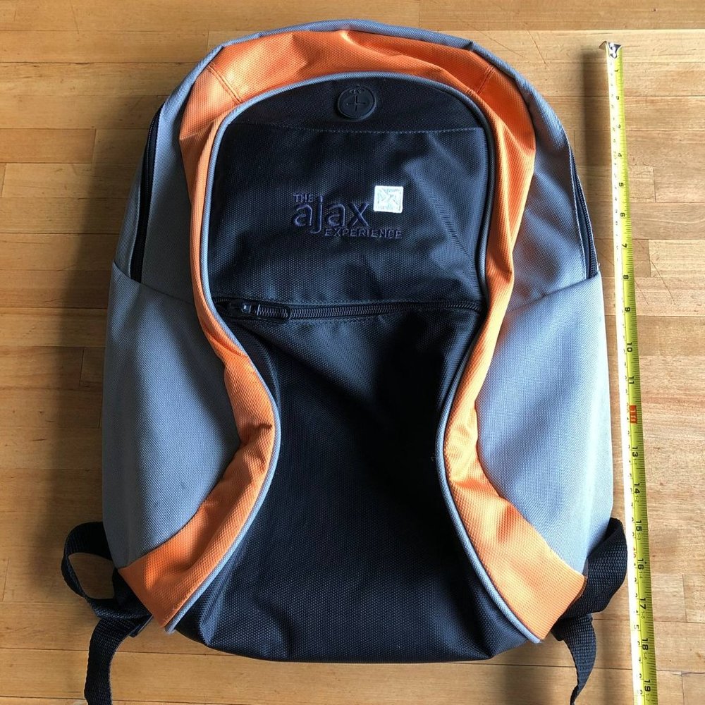 Gemline Backpack The AJAX Experience Color Grey Black and Orange
